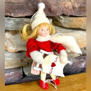 VTG Swedish Tomte Nisse Doll Jul Scandi Nordic Christmas Ornament Figurine 70s